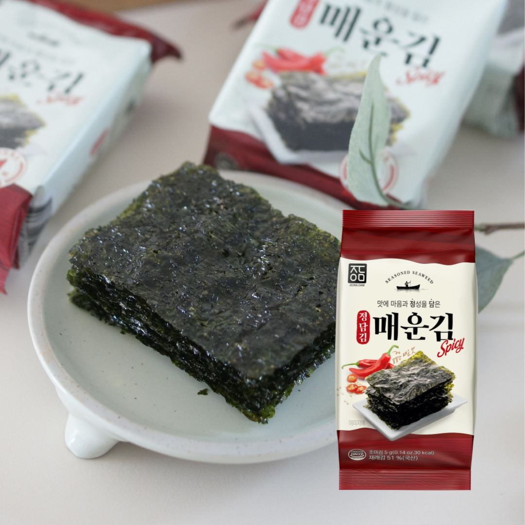 [에스시디디] 정담김/정담 도시락김 매운김 5g x 24봉